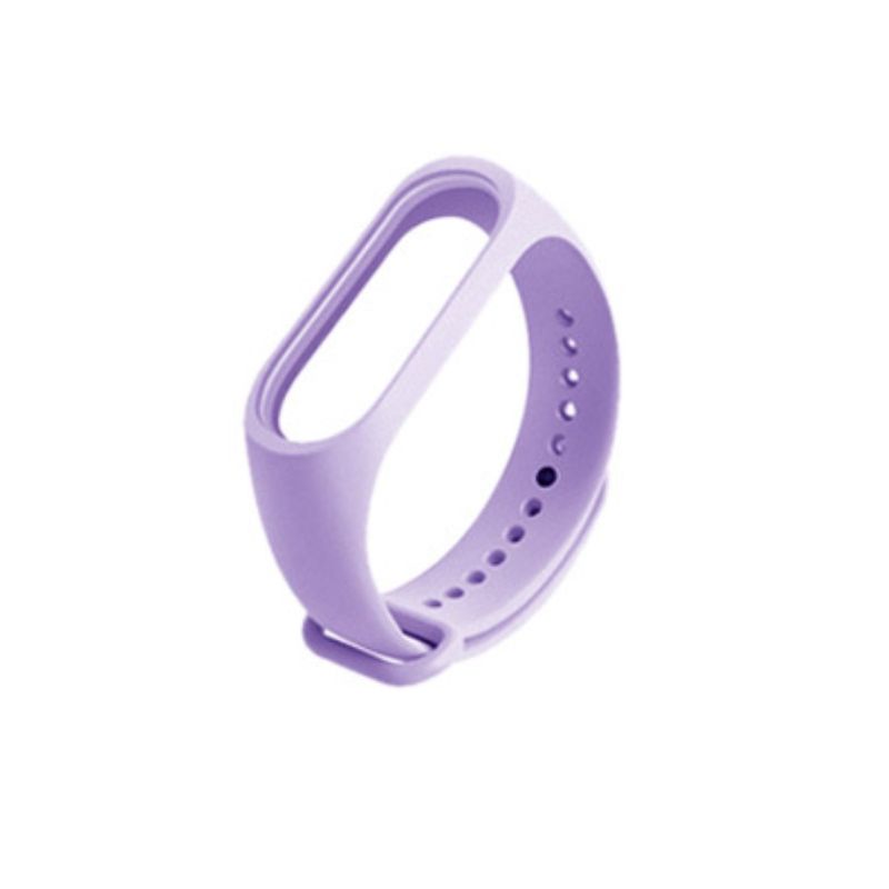 GENERICO - Correa De Silicona Colores Para Xiaomi Mi Band 5 Y 6 Lila