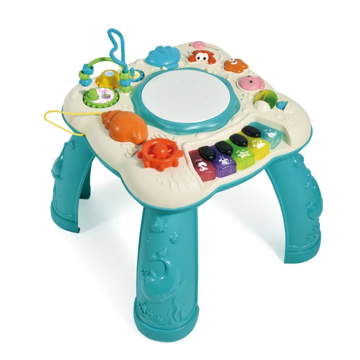 SPACEZAT - Mesa de Aprendizaje Musical Juguete Didáctico Azul