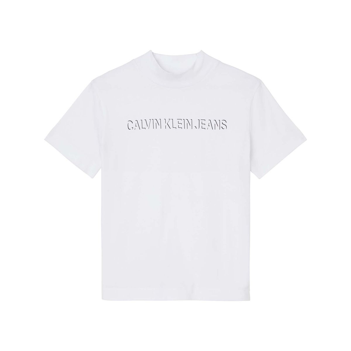 CALVIN KLEIN - Polera Shadow Logo Blanco Calvin Klein