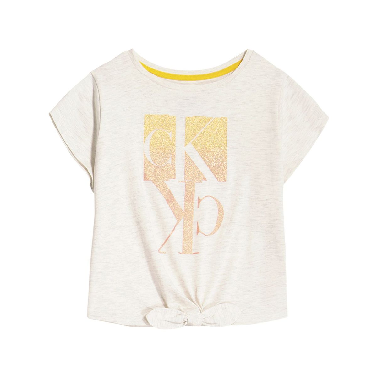 CALVIN KLEIN - Polera Niña Gradient Crema Calvin Klein
