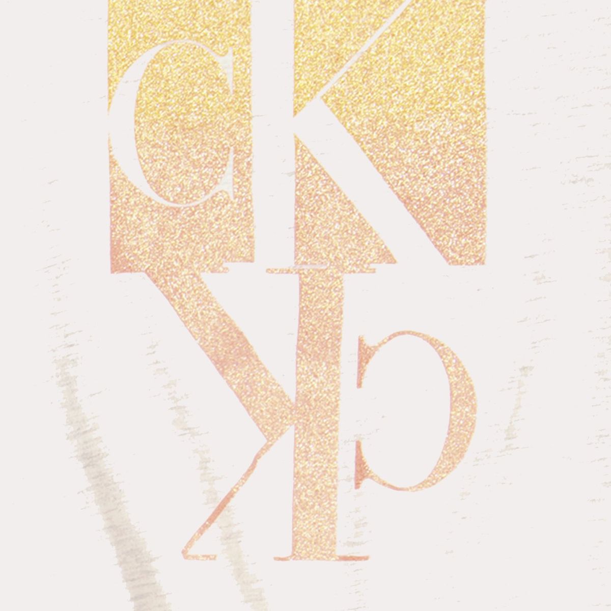 CALVIN KLEIN - Polera Niña Gradient Crema Calvin Klein