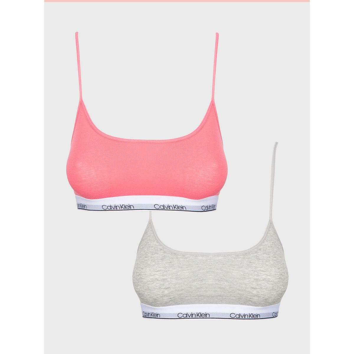 CALVIN KLEIN - Set 2 Bralettes Niña Crop Multicolor Calvin Klein