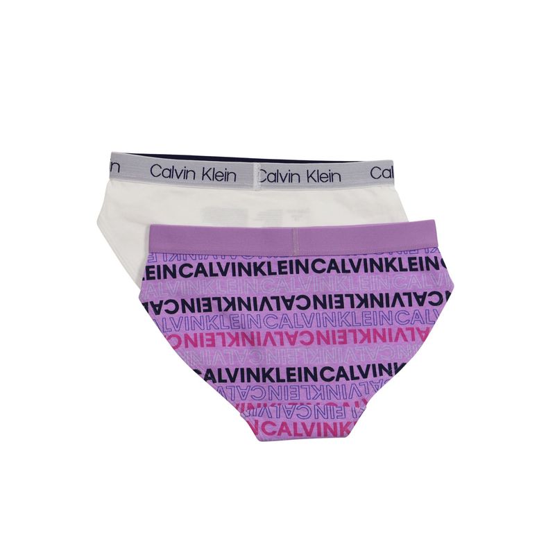 CALVIN KLEIN - Set 2 Bikinis Niña Morado Calvin Klein