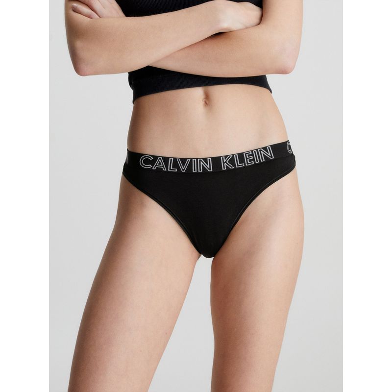 CALVIN KLEIN - Colaless Ultimate Cotton Negro Calvin Klein