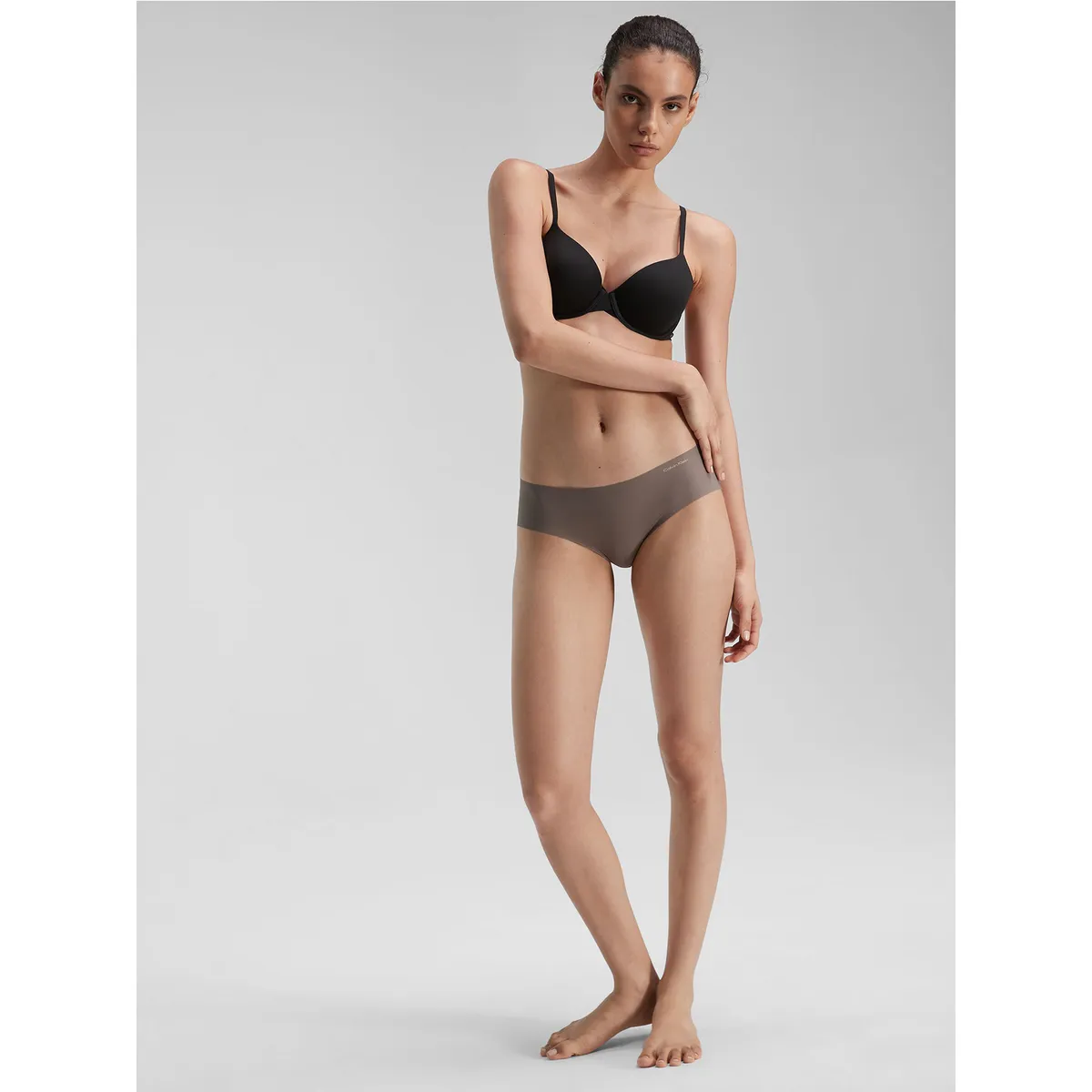 CALVIN KLEIN - Calzón Hipster Invisible Beige Calvin Klein