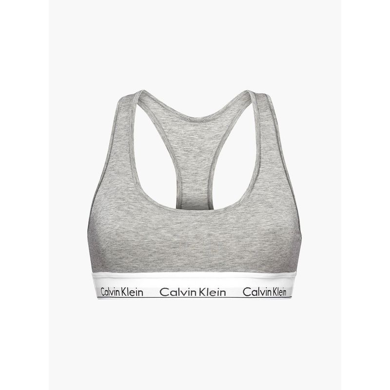 CALVIN KLEIN - Bralette Modern Cotton Gris Calvin Klein