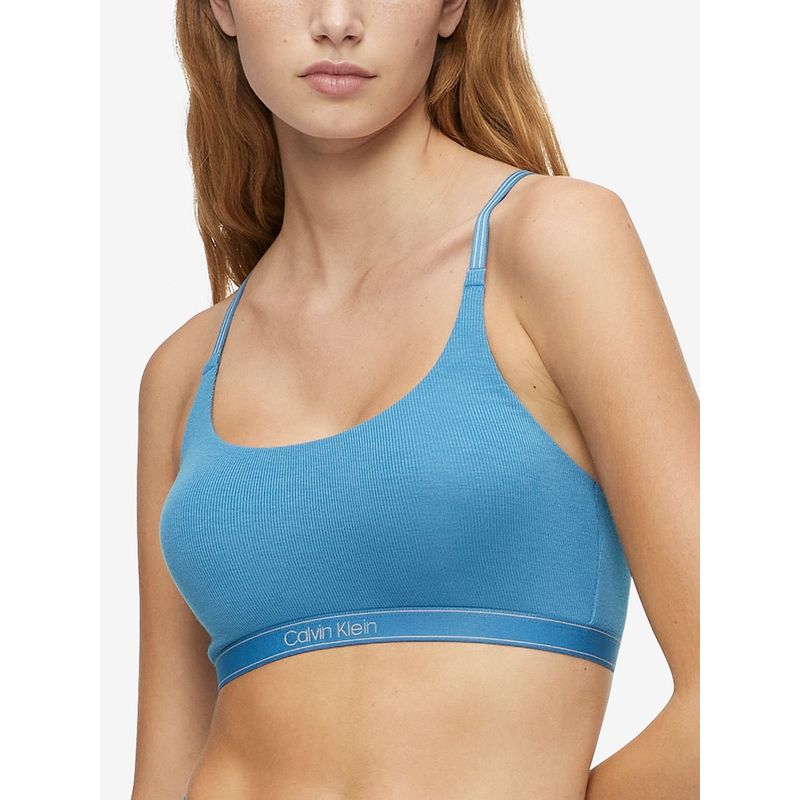 CALVIN KLEIN - Bralette Unlined Azul Calvin Klein