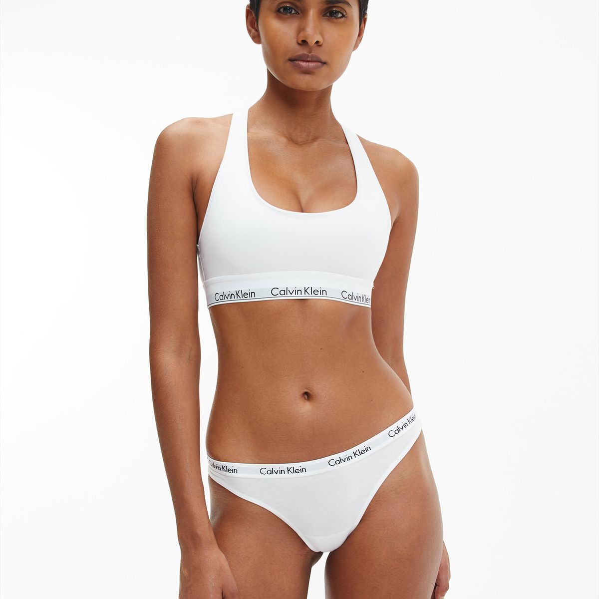 CALVIN KLEIN - Bralette Modern Cotton Blanco Calvin Klein