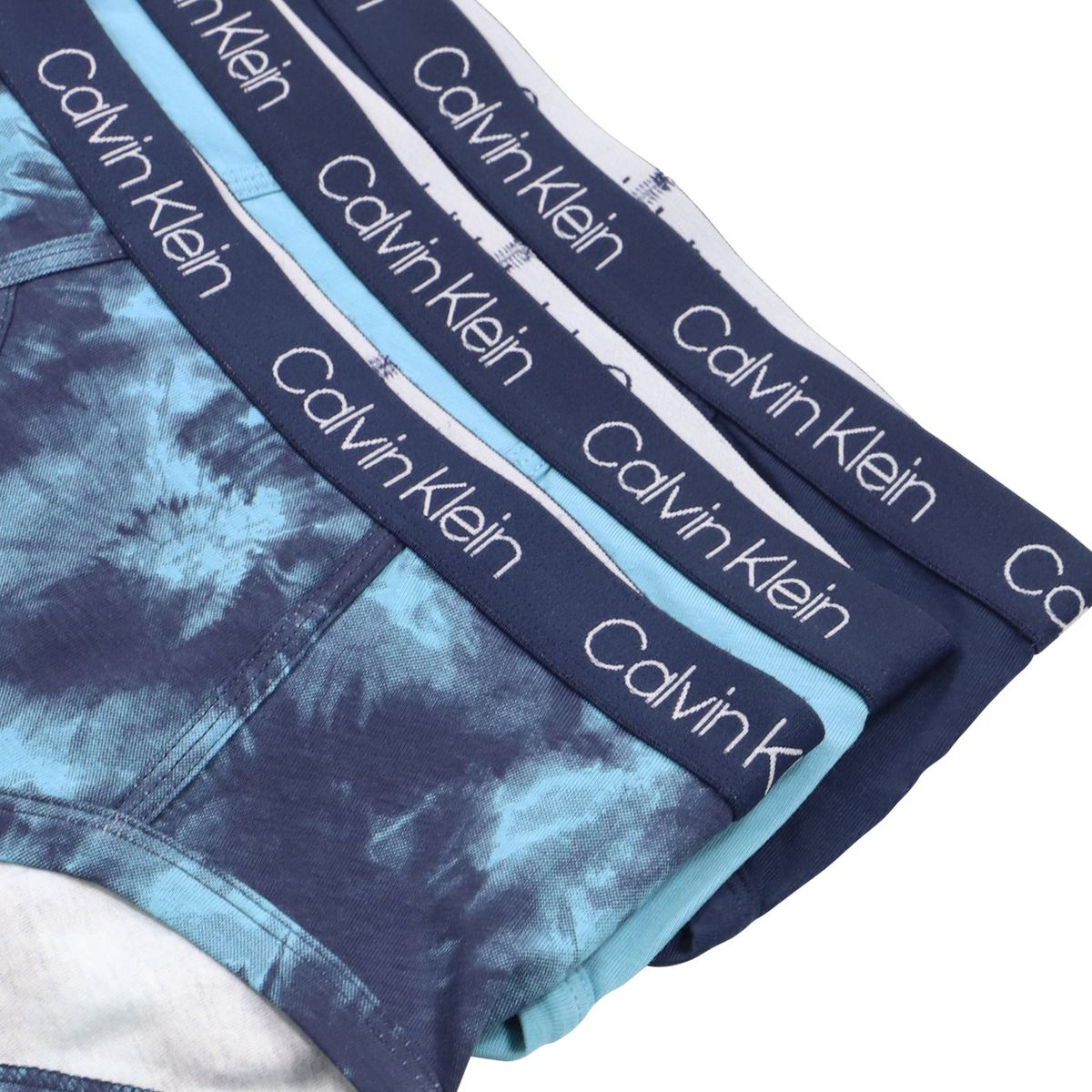 CALVIN KLEIN - Pack 3 Slips Niño Cotton Stretch Azul Calvin Klein