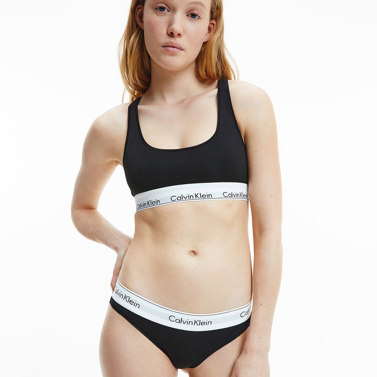 CALVIN KLEIN - Bralette Modern Cotton Negro Calvin Klein