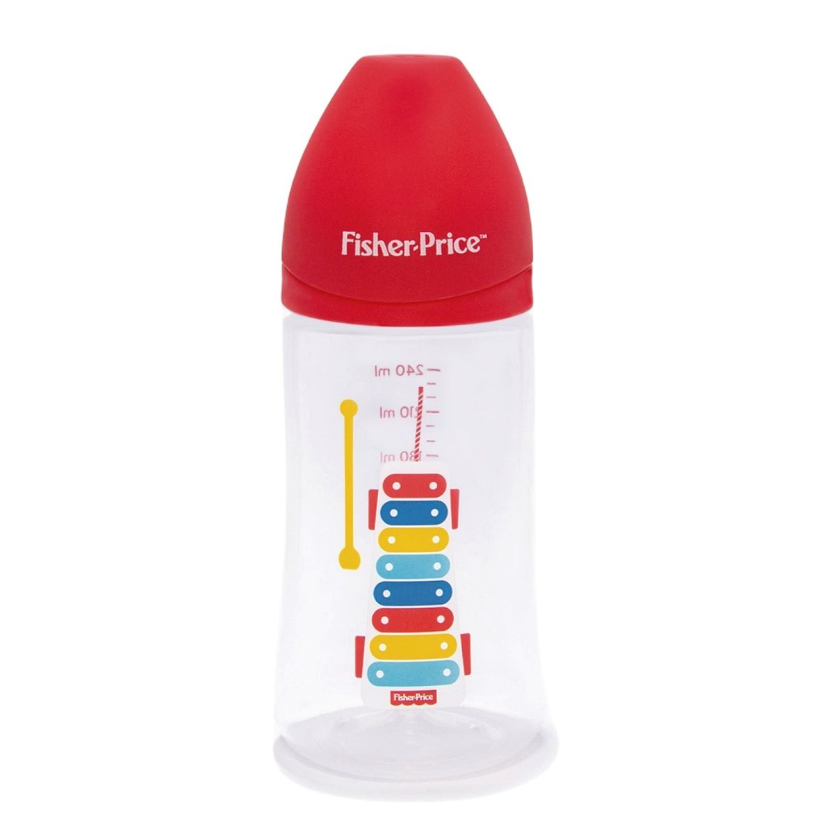 FISHER PRICE - Mamadera Anticólicos Fisher Price 240 Ml Rojo