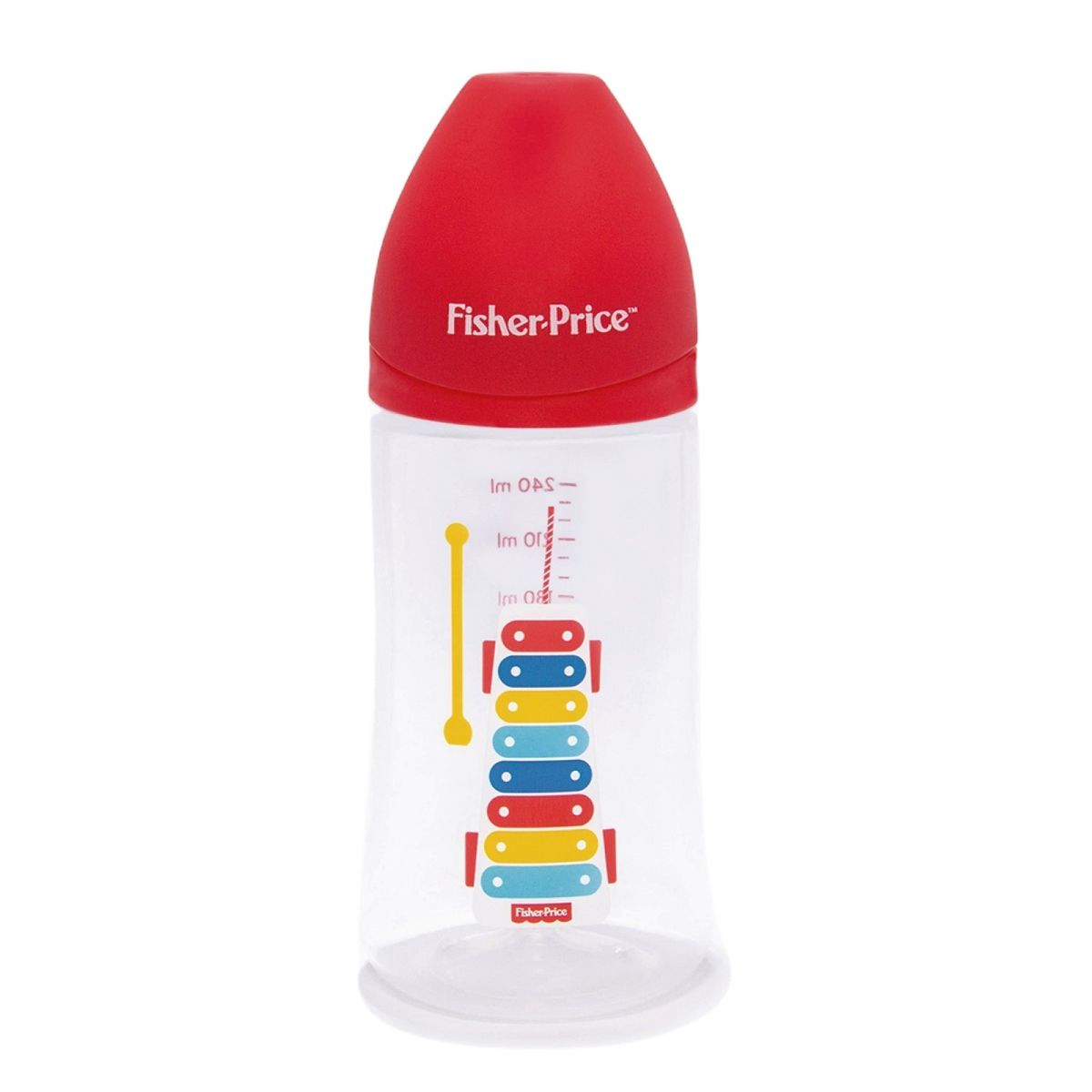 FISHER PRICE - Mamadera Anticólicos Fisher Price 240 Ml Rojo