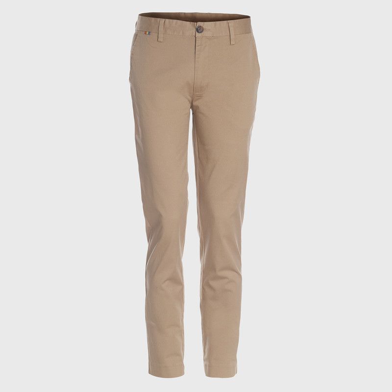 TRUVAL - Pantalon Frente Plano Slim Fit Estampado Spandex TRUVAL