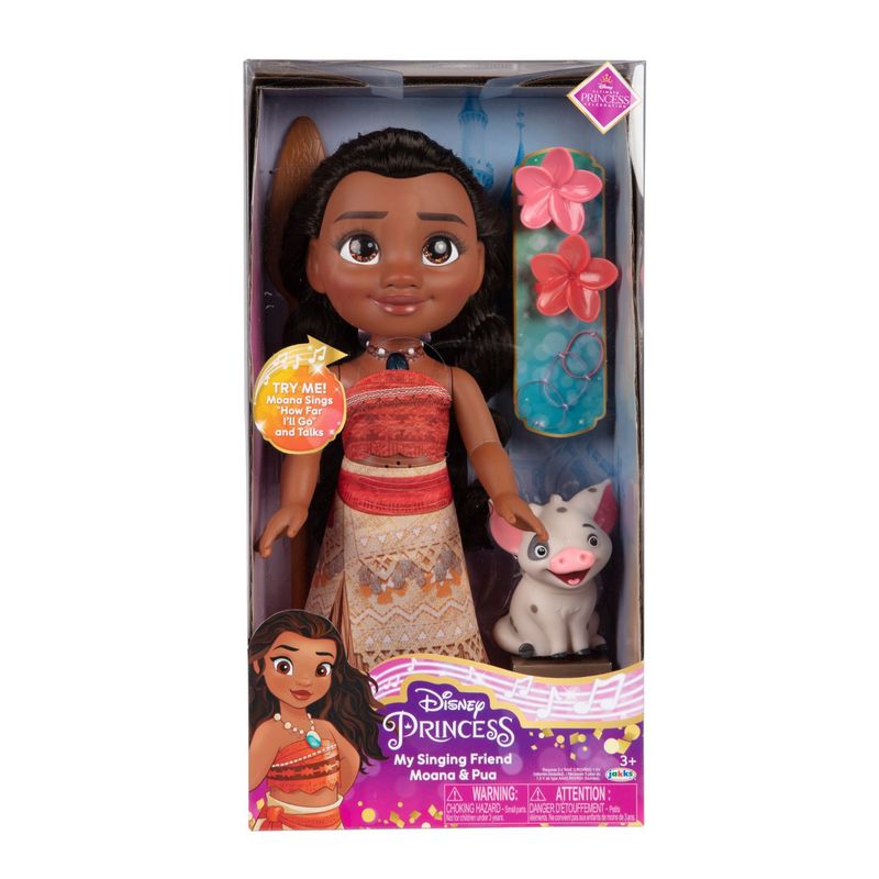 DISNEY - Muñeca Musical Moana y Pua Disney Princesa