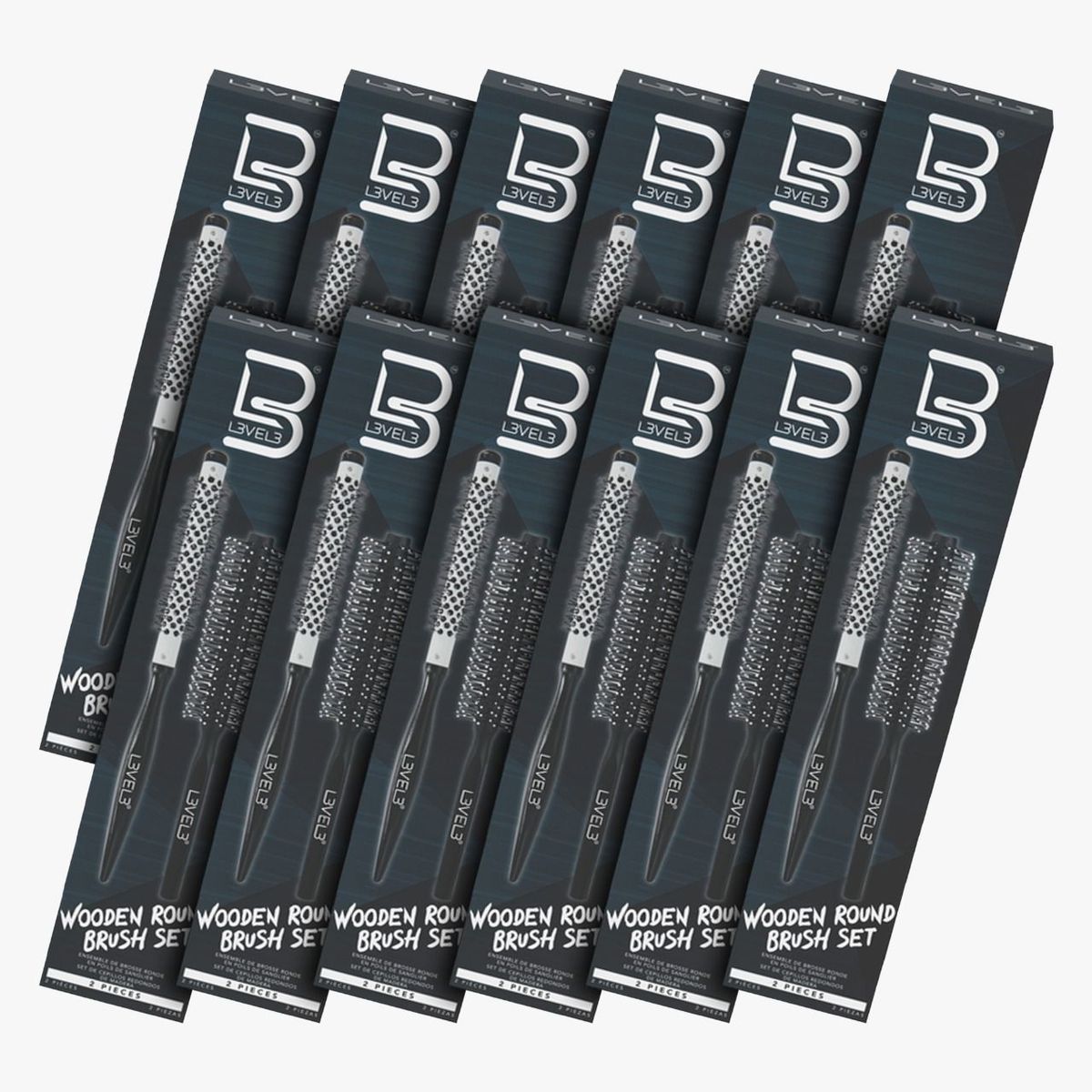 L3VEL3 - L3vel3 Wooden round brush set