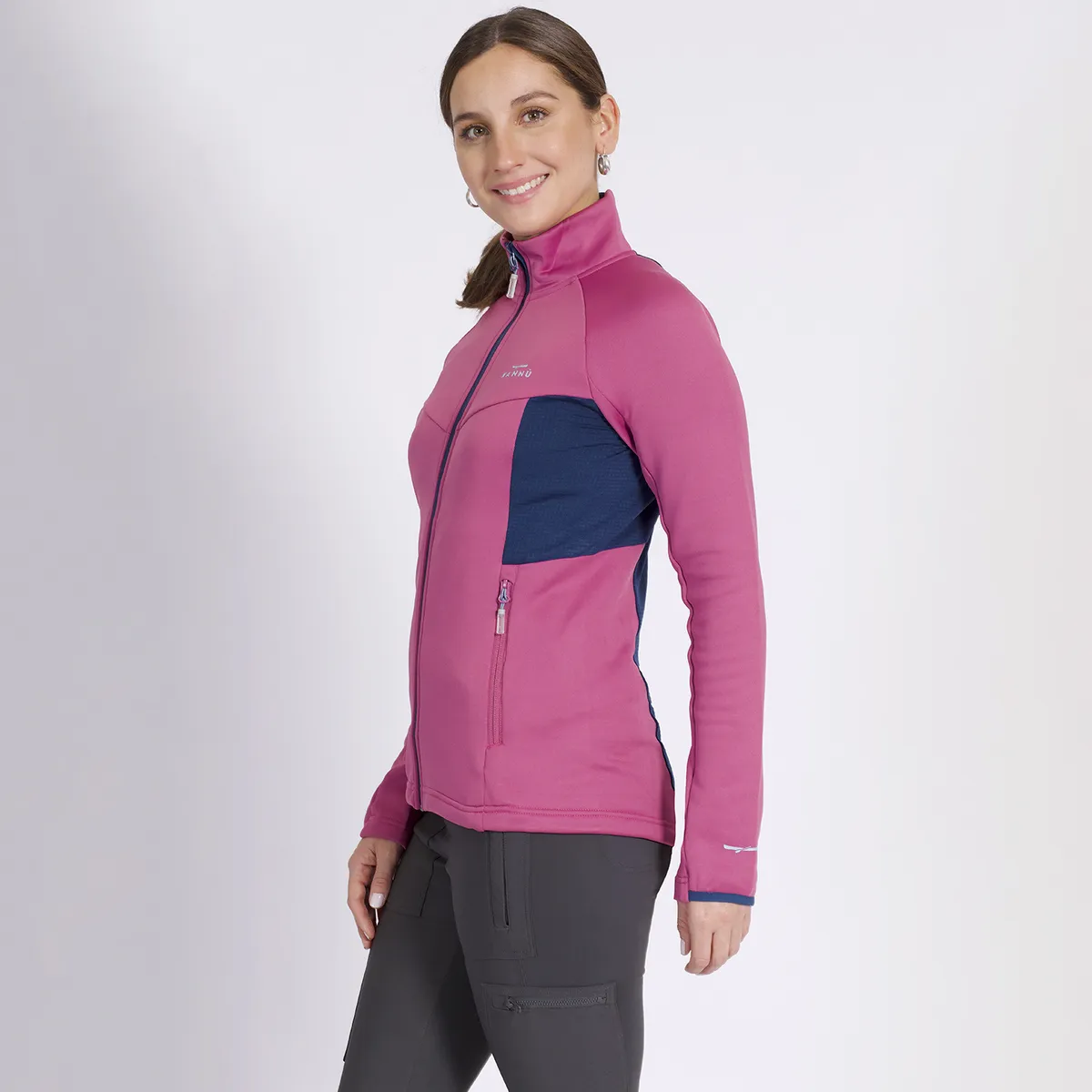KANNU - Polar Square Renovation Full Zip Mujer Violeta KANNU