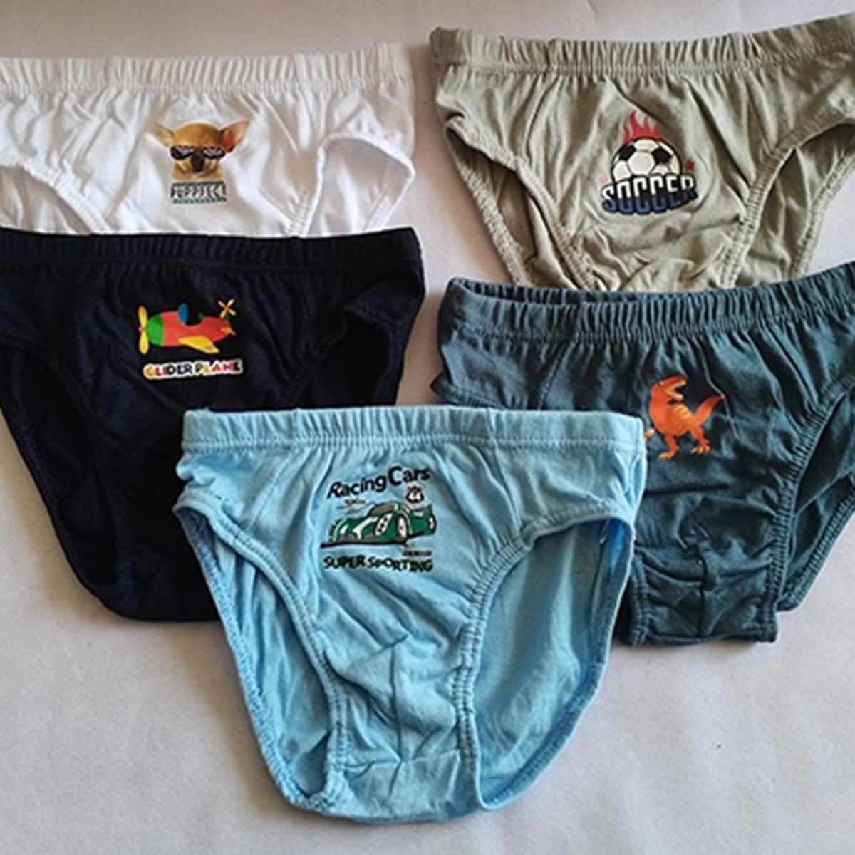 GARSIL - 12 Slip Calzoncillos 100%  Algodon Para Niños