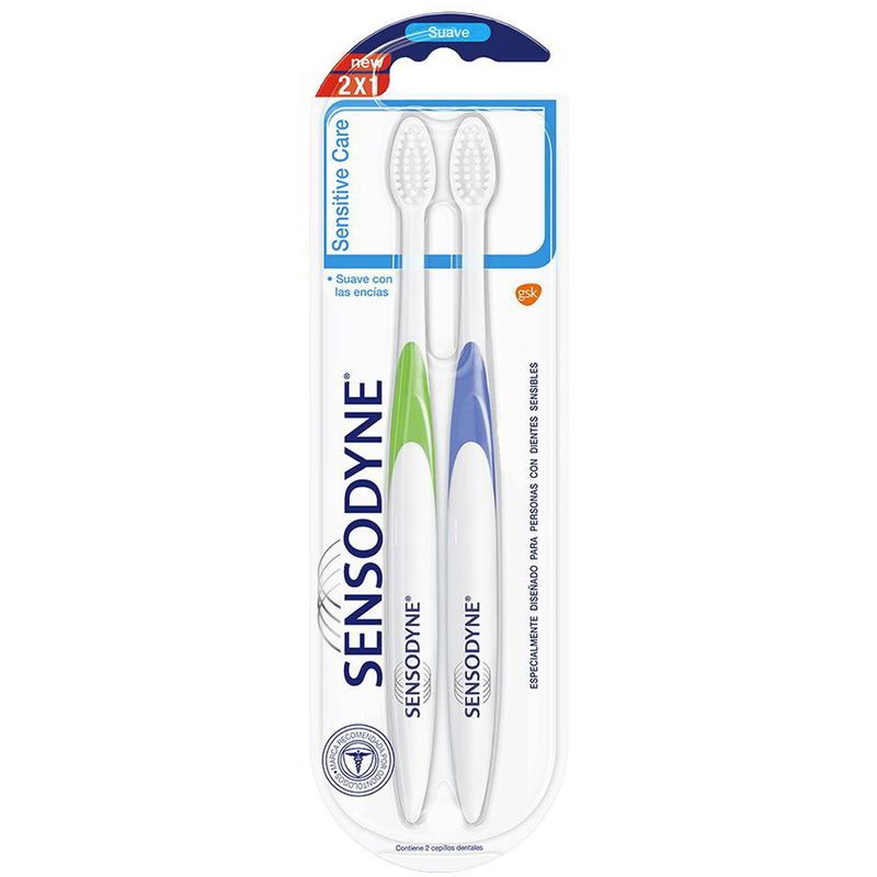 SENSODYNE - Sensodyne Cepillo Dental Sensitive Care 2 Unidades