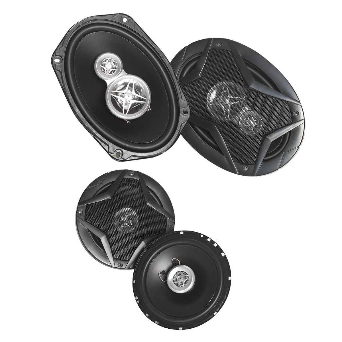 BRAXYSTERN - Combo Set Audio De 4 Parlantes Automovil Bxs-1669c