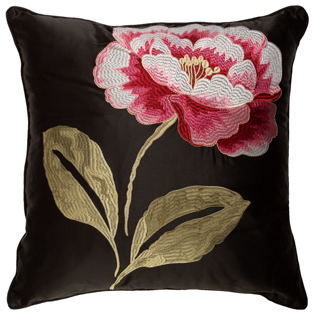 SUEÑO BLANCO - COJIN PROVENCE NEGRO EN FLOR