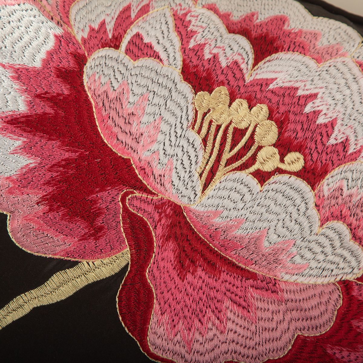 SUEÑO BLANCO - COJIN PROVENCE NEGRO EN FLOR