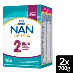 NESTLE - Fórmula infantil NAN® 2 Optipro Multipack 2x700g