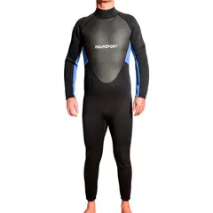 AQUASPORT - Traje de Surf 3mm de Neopreno Modelo Epic - Negro - XL