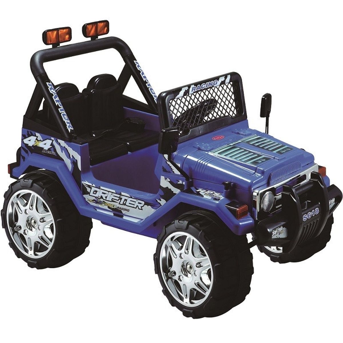 TALBOT - Vehiculo Infantil Jeep Dobleasiento Azul