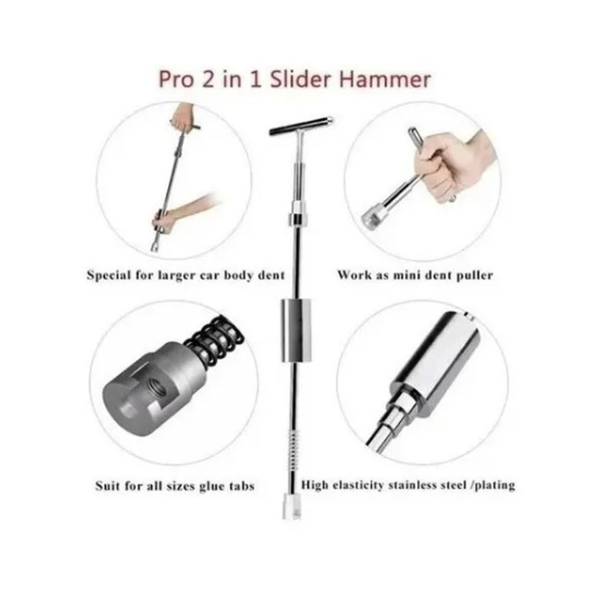 OFERTABKN - Kit Desabollador Ventosa Reparación Abolladuras Auto Azul