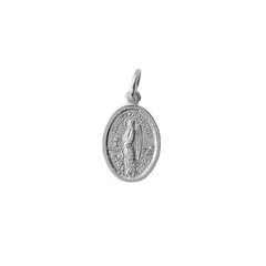 ANDREA COGGIOLA JOYAS - Colgante Medalla Ángel Protector 12mm Plata Fina 925