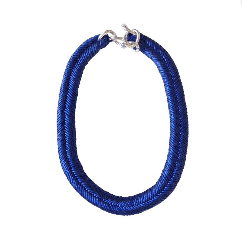 MARIA LA BIYUX - Collar Mujer Blue metallic