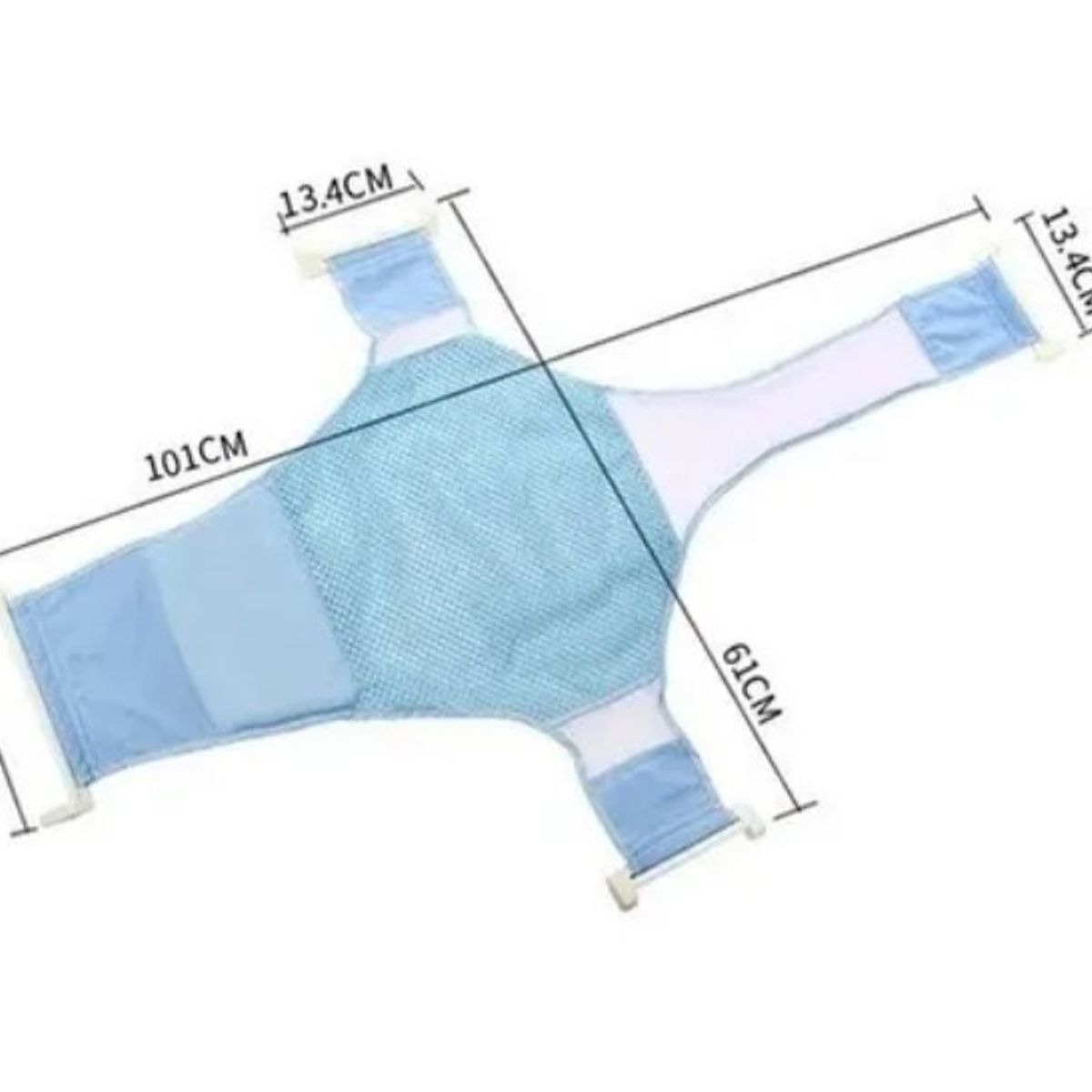 OFERTABKN - Hamaca Malla Para Bañera Tina De Bebe 4 Puntas Celeste