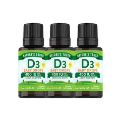 NATURE'S TRUTH - Pack x 3 Baby Vitamin D3 10mcg Gotas 9,2ml