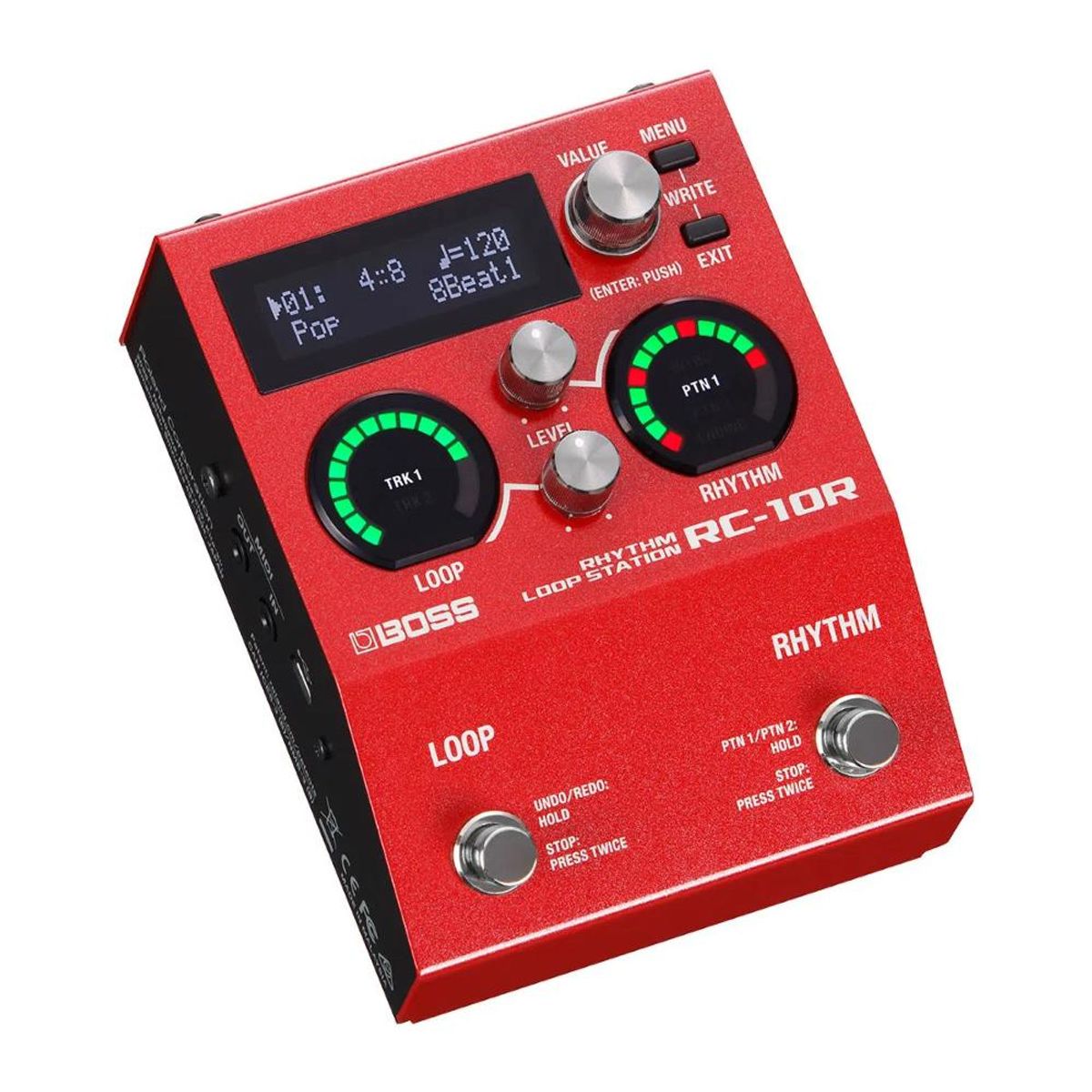 BOSS - Pedal de Efectos Boss RC-10R Rhythm Loop Station - Rojo