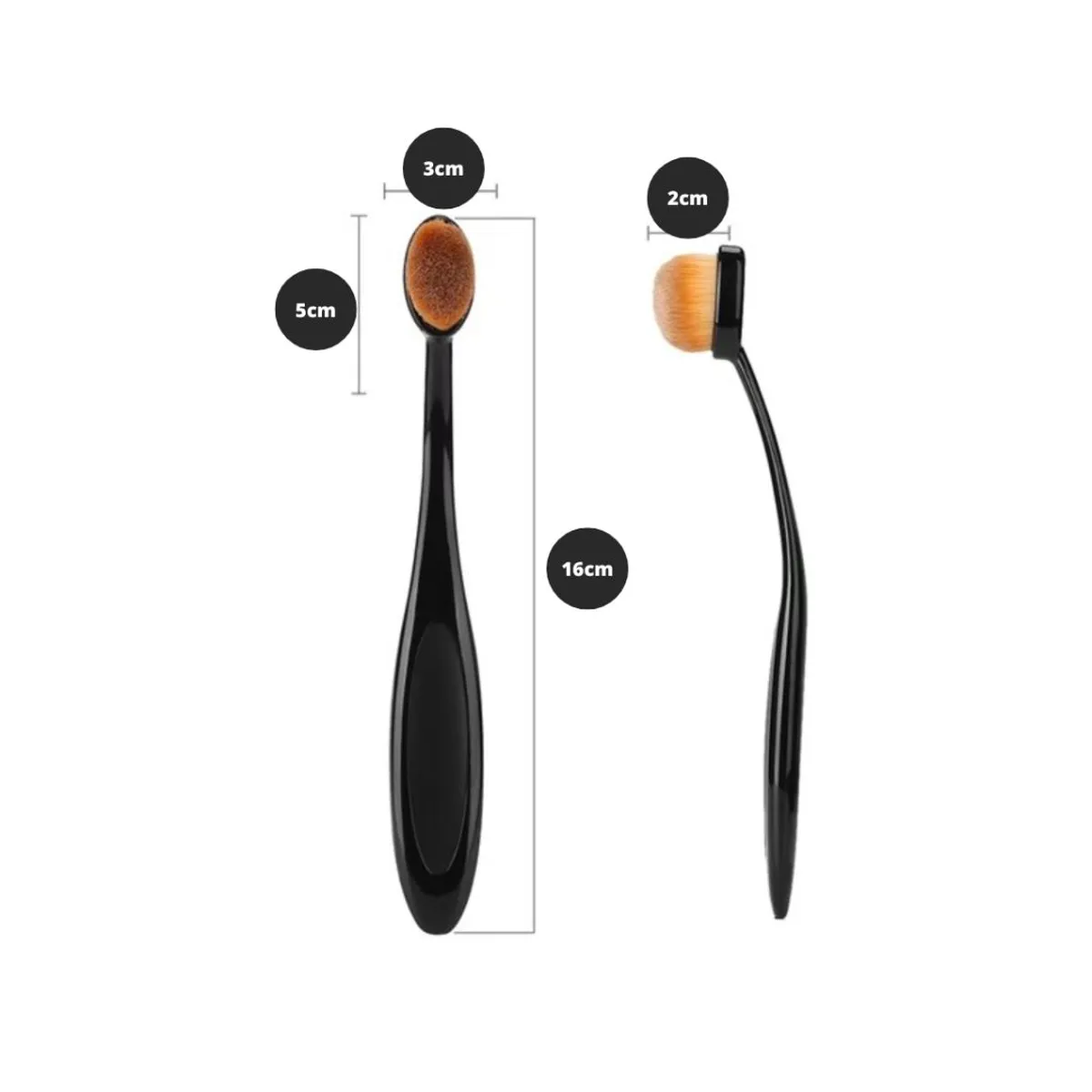 PFIFFERY - CEPILLO profesional para aplicar BASE BB CREAM O DESMAQUILLAR