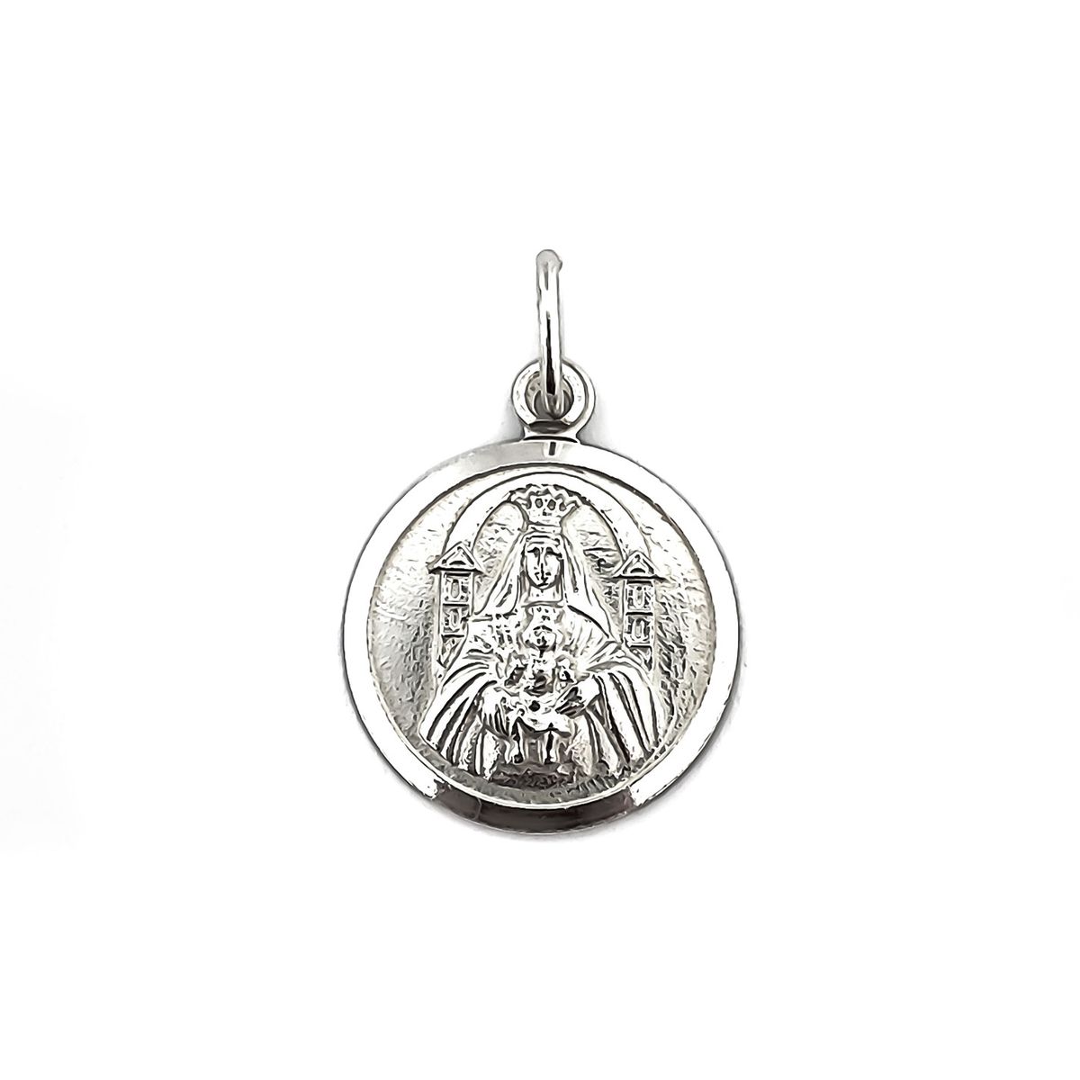 COGGIOLA - Colgante Medalla Virgen de Coromoto 17mm Plata Fina 925