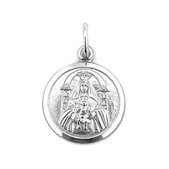 ANDREA COGGIOLA JOYAS - Colgante Medalla Virgen de Coromoto 17mm Plata Fina 925