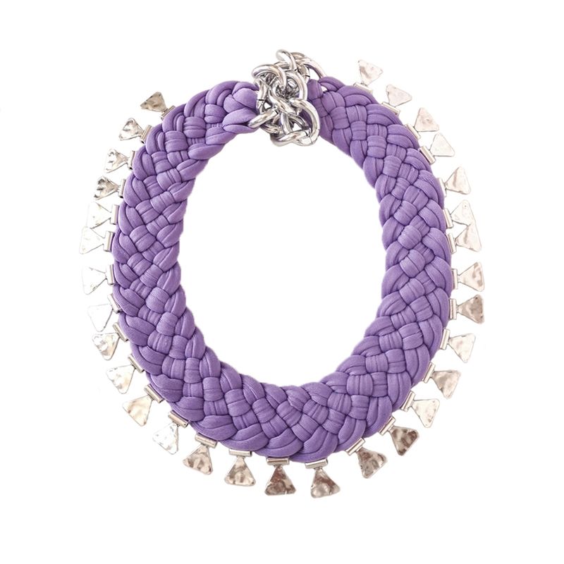 MARIA LA BIYUX - Collar Lila Triangular