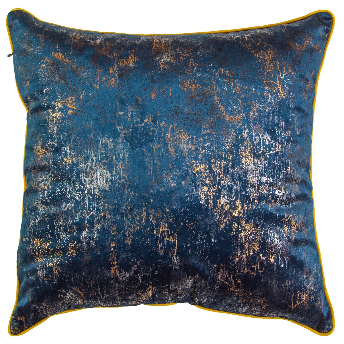 SUEÑO BLANCO - COJIN PATINA AZUL 45X45 CM