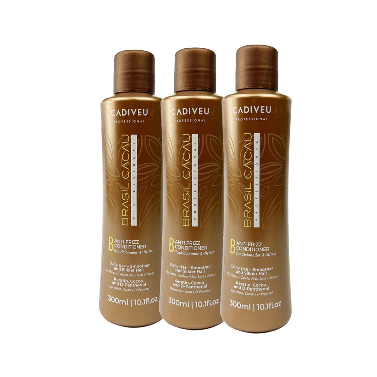 BRASIL CACAU - 3 Acondicionadores Antifriz 300 ml c/u BRASIL CACAU