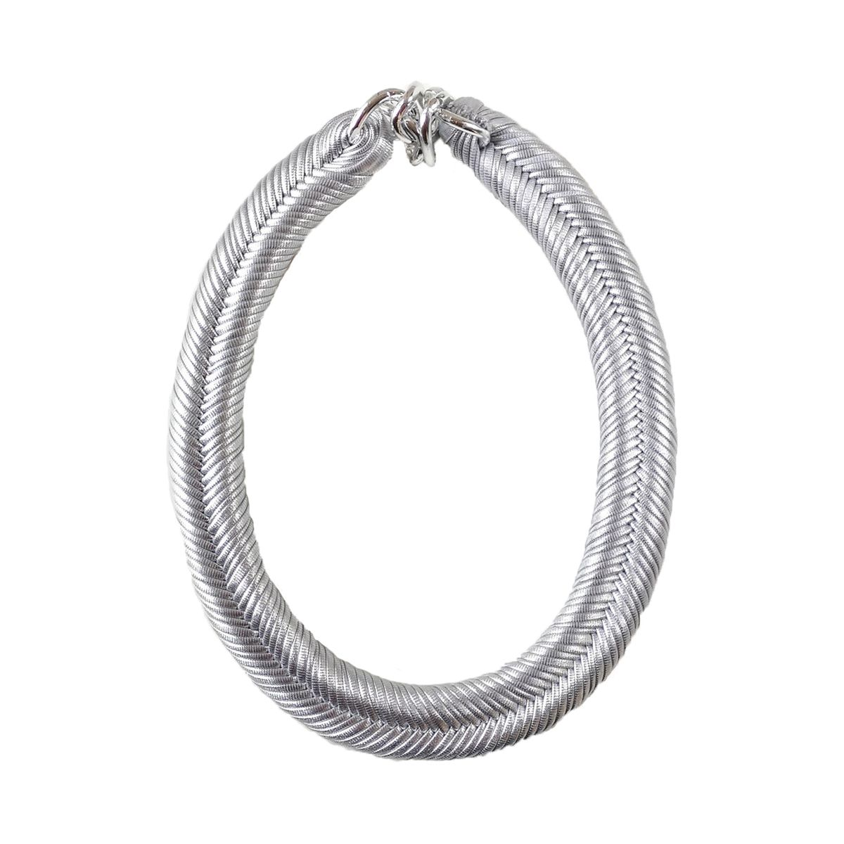 MARIA LA BIYUX - Collar Espiga Plateada.