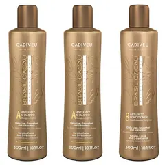 BRASIL CACAU - 2 Shampoo y 1 Acondicionador 300 Ml C/u Pack