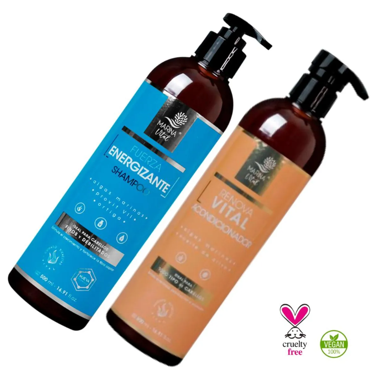 MARINA VITAL - Shampoo Fuerza Energizante Y Acondicionador Pack 500ml cu MARINA VITAL