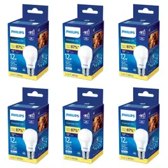 PHILIPS - Pack 6 Ampolletas Essential Premium 12W Luz Calida 1.110 Lm