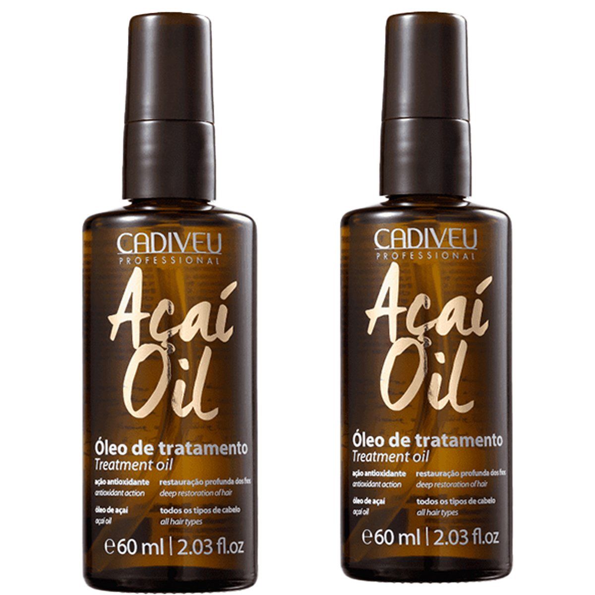 CADIVEU - Aceite Acai Pack 2 Prod De 60 Ml C/u CADIVEU