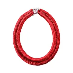 MARIA LA BIYUX - Collar Espiga Red Metallic