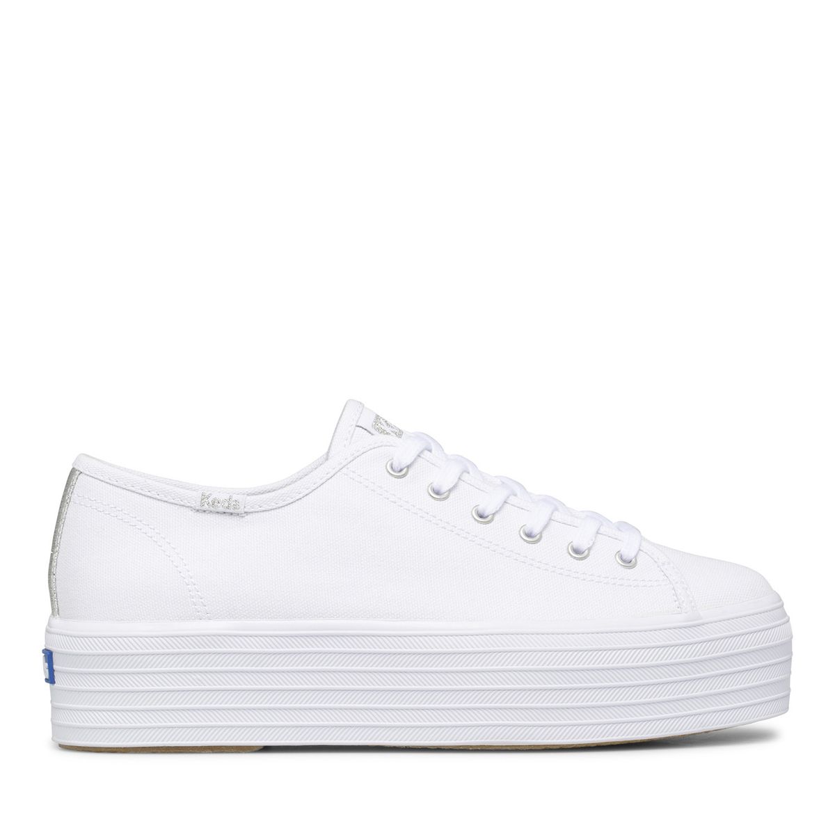 KEDS - Zapatilla Blanca Mujer Triple Up Canvas KEDS