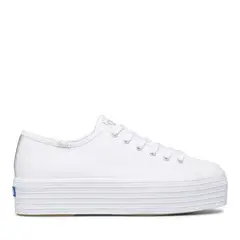 KEDS - Zapatilla Blanca Mujer Triple Up Canvas
