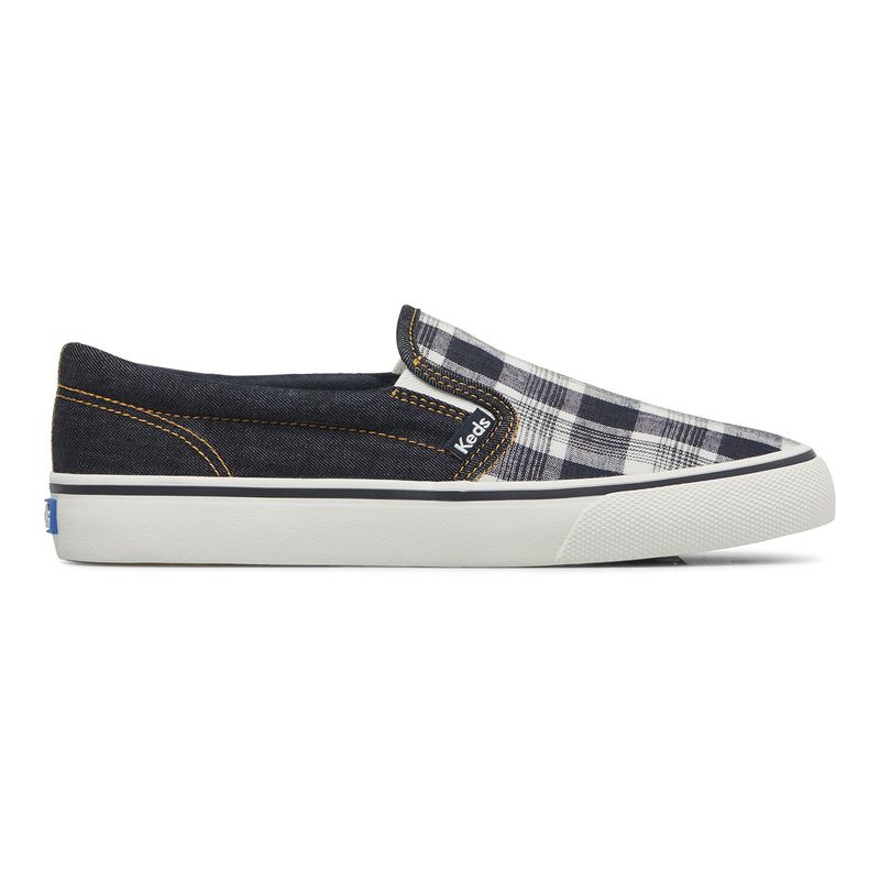KEDS - Zapatilla Mujer Jump Kick Slip Denim Blanco KEDS