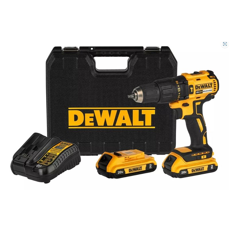 DEWALT - Taladro percutor inal DeWALT DCD7781-B2 20v+ 2b+carg+maleta